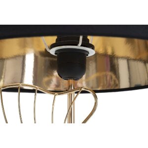 Mauro Ferretti stolní lampa s listy E27 Ø 30x60 cm černá zlatá