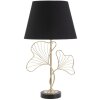 Mauro Ferretti stolní lampa s listy E27 Ø 30x60 cm černá zlatá