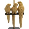 Mauro Ferretti stolní lampa papoušci E27 Ø 30x62,5 cm černá zlatá