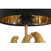 Mauro Ferretti Nachttischlampe Papageien E27 Ø 20x39 cm schwarz gold