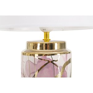 Mauro Ferretti stolní lampa Glam Abstract E27 Ø 25x48 cm bílá vícebarevná