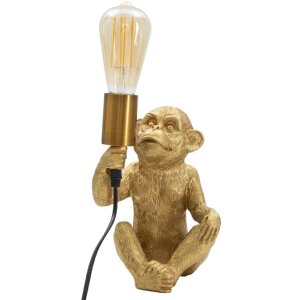 Stolní lampa Mauro Ferretti Opice E27 17x14,5x25 cm zlatá