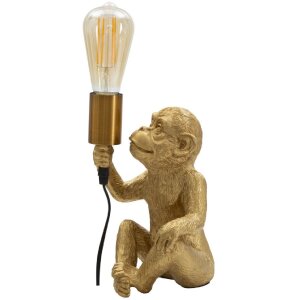 Stolní lampa Mauro Ferretti Opice E27 17x14,5x25 cm zlatá