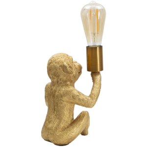 Stolní lampa Mauro Ferretti Opice E27 17x14,5x25 cm zlatá