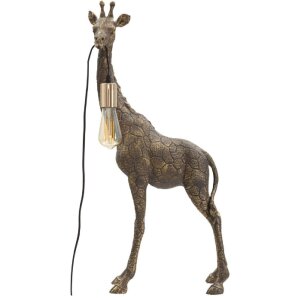 Mauro Ferretti stolní lampa Žirafa E27 40x22x80 cm starozlatá