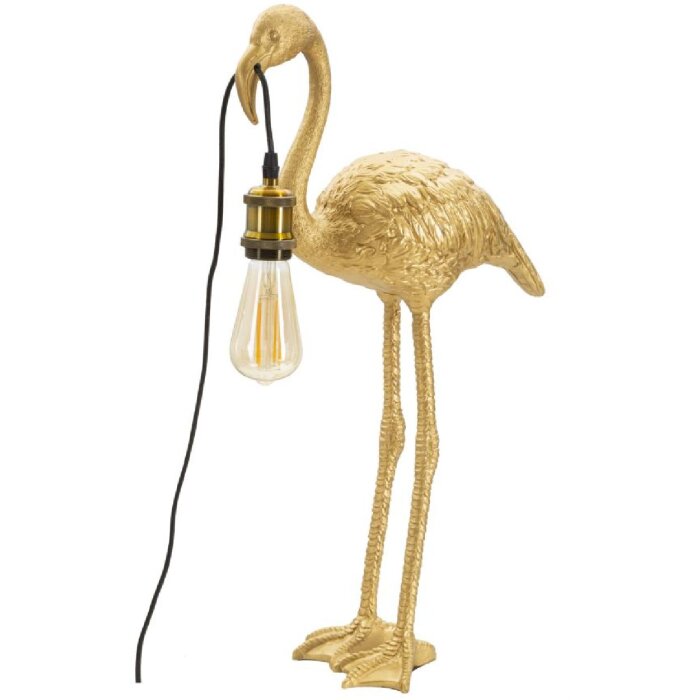 Stolní lampa Mauro Ferretti Flamingo E27 37x19x59 cm zlatá