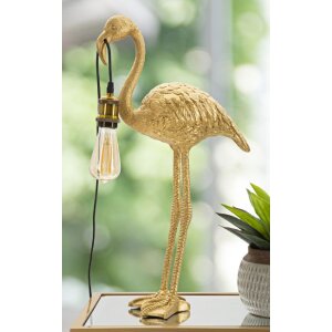 Stolní lampa Mauro Ferretti Flamingo E27 37x19x59 cm zlatá