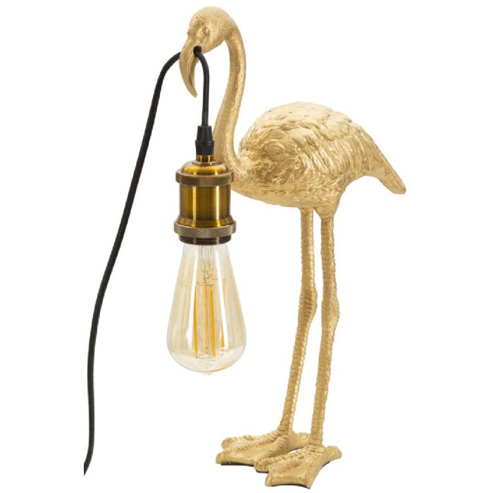 Stolní lampa Mauro Ferretti Flamingo E27 13x11,5x39,5 cm zlatá