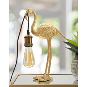 Stolní lampa Mauro Ferretti Flamingo E27 13x11,5x39,5 cm zlatá
