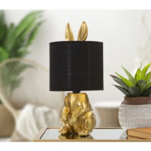 Mauro Ferretti stolní lampa králík E27 Ø 20x43 cm zlatá černá