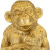 Mauro Ferretti stolní lampa monkey mum E27 Ø 30x49 cm zlatá černá