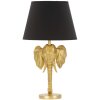 Stolní lampa Mauro Ferretti slon E27 Ø 32x59 cm zlatá černá