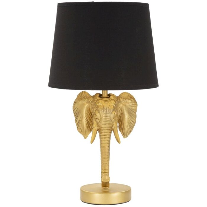 Stolní lampa Mauro Ferretti slon E27 Ø 25x43 cm zlatá černá