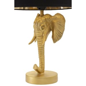 Stolní lampa Mauro Ferretti slon E27 Ø 25x43 cm zlatá černá