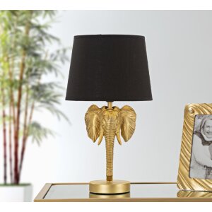 Stolní lampa Mauro Ferretti slon E27 Ø 25x43 cm zlatá černá
