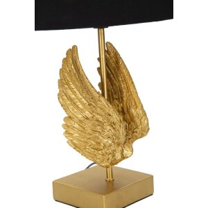 Mauro Ferretti stolní lampa křídlo E27 Ø 25x45 cm zlatá černá
