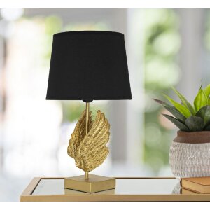 Mauro Ferretti stolní lampa křídlo E27 Ø 25x45 cm zlatá černá