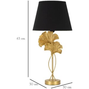 Mauro Ferretti stolní lampa flow E27 Ø 30x63 cm zlatá černá