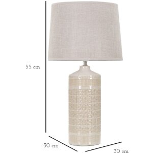 Mauro Ferretti stolní lampa Schaubilder E27 Ø 30x55 cm krémová