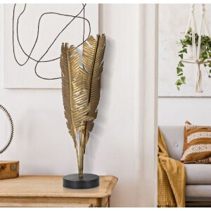 Mauro Ferretti stolní lampa palma E27 Ø 26x65 cm zlatá