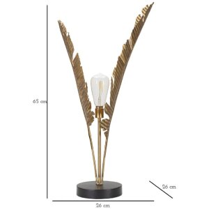 Mauro Ferretti stolní lampa palma E27 Ø 26x65 cm zlatá