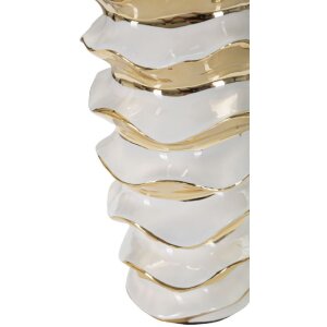 Stolní lampa Mauro Ferretti Glam-Weltraum E27 Ø 33x53 cm bílé zlato