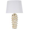Stolní lampa Mauro Ferretti Glam-Weltraum E27 Ø 33x53 cm bílé zlato