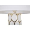 Stolní lampa Mauro Ferretti Glam Carv E27 Ø 34,5x56 cm bílé zlato