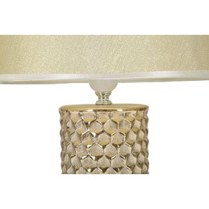 Stolní lampa Mauro Ferretti Glam Gold E27 Ø 30x47,5 cm zlatá bílá