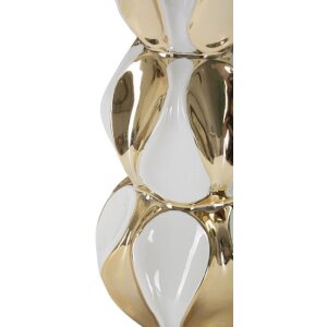 Stolní lampa Mauro Ferretti Glam Balls E27 Ø 28x46 cm bílé zlato