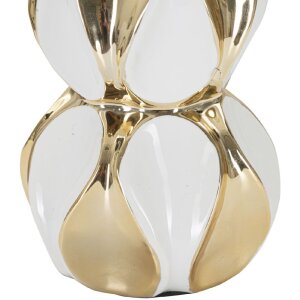 Stolní lampa Mauro Ferretti Glam Balls E27 Ø 28x46 cm bílé zlato