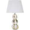 Stolní lampa Mauro Ferretti Glam Balls E27 Ø 28x46 cm bílé zlato