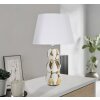 Stolní lampa Mauro Ferretti Glam Balls E27 Ø 28x46 cm bílé zlato