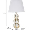 Stolní lampa Mauro Ferretti Glam Balls E27 Ø 28x46 cm bílé zlato