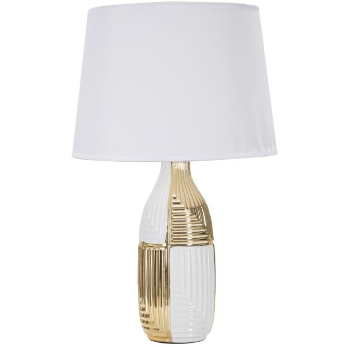 Stolní lampa Mauro Ferretti Glam Line E27 Ø 33x54 cm bílé zlato