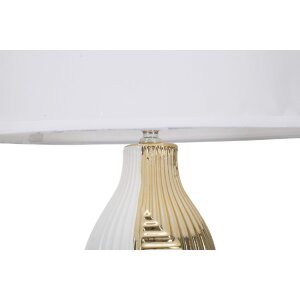 Stolní lampa Mauro Ferretti Glam Line E27 Ø 33x54 cm bílé zlato
