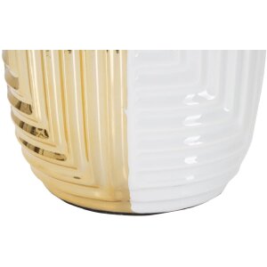 Stolní lampa Mauro Ferretti Glam Line E27 Ø 33x54 cm bílé zlato