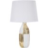 Stolní lampa Mauro Ferretti Glam Line E27 Ø 33x54 cm bílé zlato