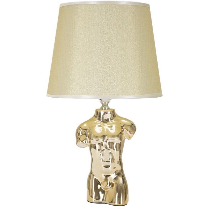 Stolní lampa Mauro Ferretti Glam man E27 25x42,5 cm zlatá