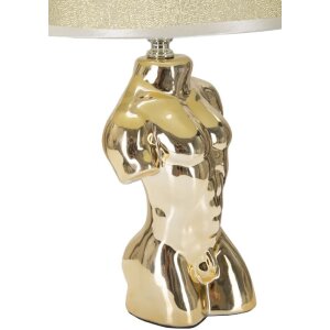 Stolní lampa Mauro Ferretti Glam man E27 25x42,5 cm zlatá