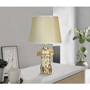Stolní lampa Mauro Ferretti Glam man E27 25x42,5 cm zlatá