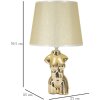 Stolní lampa Mauro Ferretti Glam Frau E27 Ø 25x39,5 cm zlatá
