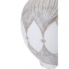 Stolní lampa Mauro Ferretti Atene E27 Ø 38x59 cm bílá smytá hnědá