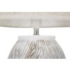 Stolní lampa Mauro Ferretti Atene oválná E27 Ø 38x67 cm bíle omytá hnědá