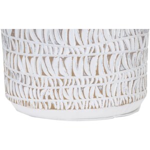 Mauro Ferretti stolní lampa Nairobi E27 Ø 35x60,5 cm bílá hnědá smytá