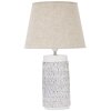 Mauro Ferretti stolní lampa Nairobi E27 Ø 35x60,5 cm bílá hnědá smytá