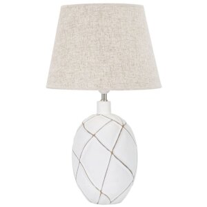 Mauro Ferretti stolní lampa linie E27 Ø 35x60 cm bílá omytá