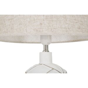 Mauro Ferretti stolní lampa linie E27 Ø 35x60 cm bílá omytá