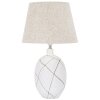 Mauro Ferretti stolní lampa linie E27 Ø 35x60 cm bílá omytá