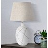 Mauro Ferretti stolní lampa linie E27 Ø 35x60 cm bílá omytá